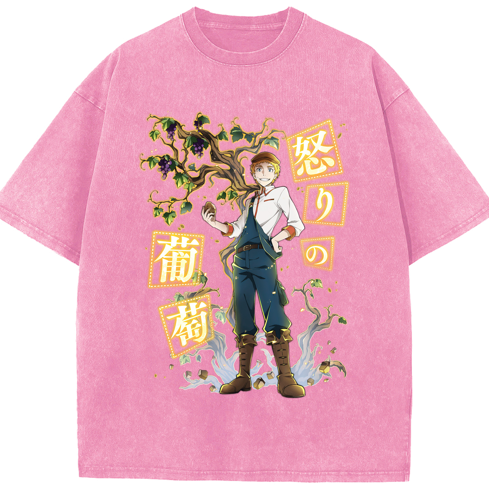 （画像用） 文豪ストレイドッグス Bungo Stray Dogs 綿100% ヴィンテージ風 半袖Tシャツ（フロントプリント）